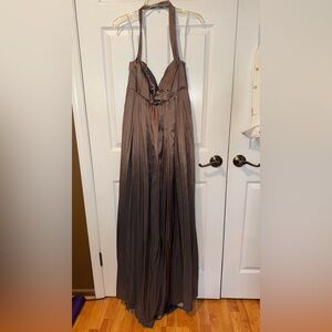 Elegant Brown Evening Dress
